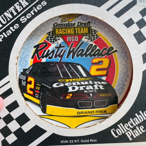 Rusty Wallace #2 Collectable Plate 8.5" NIB - Picture 2 of 5